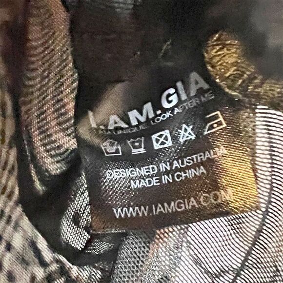 I.AM.GIA Freyja Top Women's M Sheer V-Neck Y2K Bell Sleeve Geometric Blouse - Picture 6 of 7